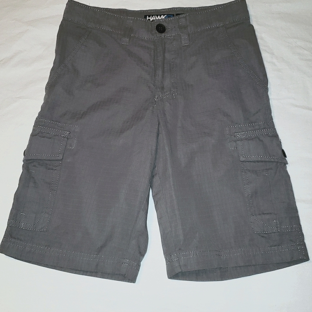 Hawk Youth 10 Gray Lightweight But Durablr Shorts/Board Shorts